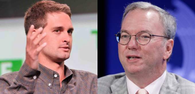 evan-spiegel-eric-schmidt