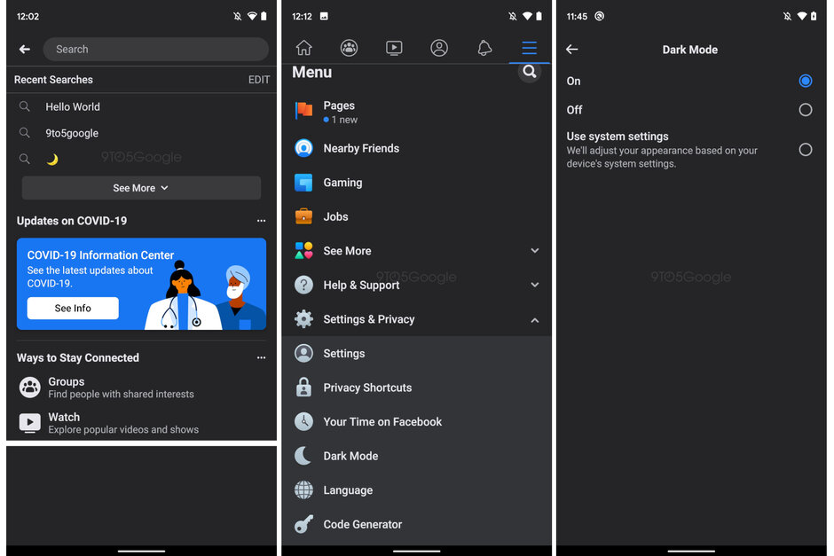 Facebook-soon-to-release-dark-mode-for-its-main-app-alongside-COVID-19-tracker